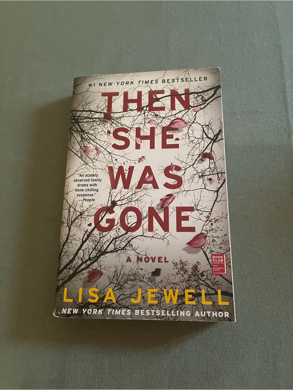 Then She Was Gone by Lisa Jewell - White & Red Paperback Novel